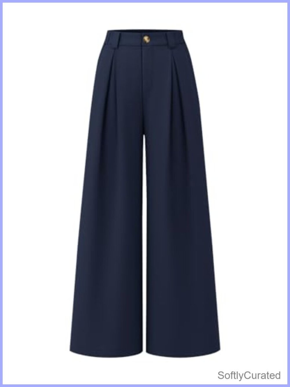 ZESICA Women's Wide Leg High Waisted Pleated Dressy Casual Trousers Pants